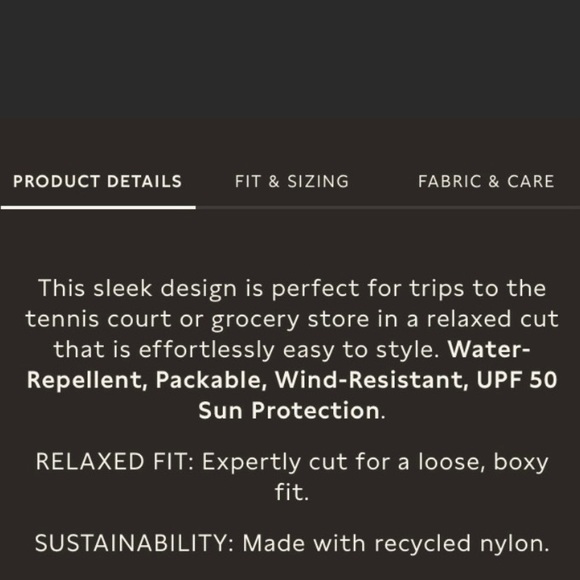 NWT Oversized sporty windbreaker khaki button down shirt, Frankie Shop ish - Picture 6 of 7